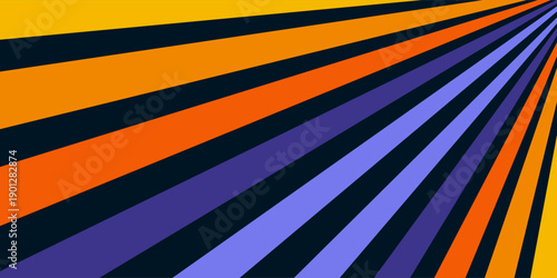 Abstract background of rainbow groovy Wavy Line design in 1970s Hippie Retro style. Vector pattern ready to use for cloth, textile, wrap and other.