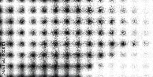 Monochrome noise texture with a grainy, static effect in a simple black and white abstract style. A vector illustration for creating vintage photo overlays, film grain, and grunge backgrounds.