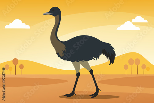 two camels in the desert