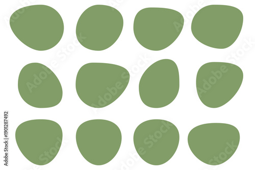 Blob shapes black collection vector design elements isolated. Random blob circles icon set. Isolated on a white background