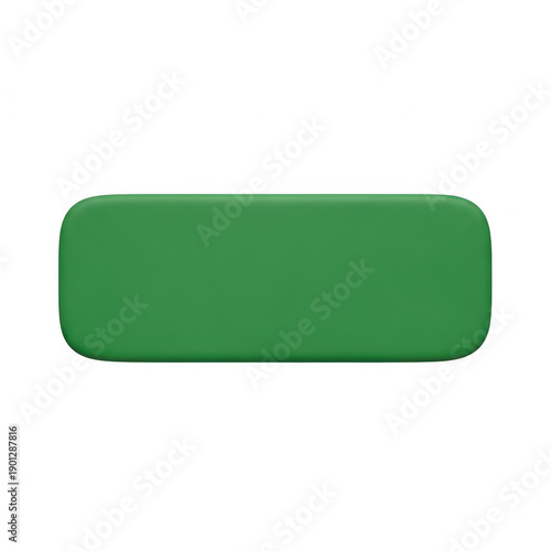 Free Download A simple green rounded rectangle on a white background image. isolated on transparent background - GFXLoad
