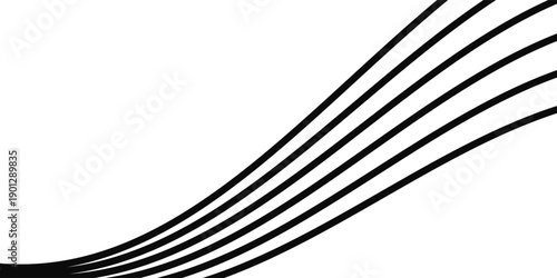 Abstract perspective line wave stripes with 3d dimensional effect.