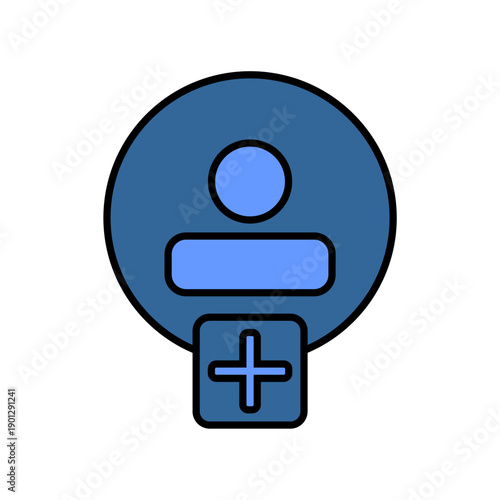 vector illustration of personal data profile icon