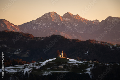 view of the Cerkev Sv. Tomaž church