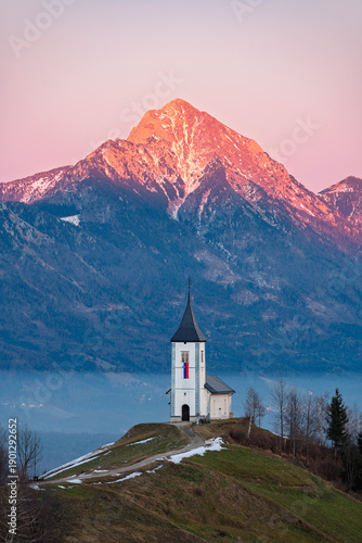 view of the Catholic church of St. Primož in Felicijana