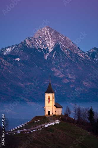 view of the Catholic church of St. Primož in Felicijana