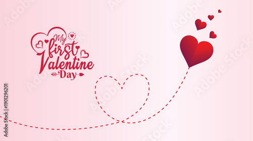 Happy Valentine's Day typography T-shirt design with a silhouette background, heart, love