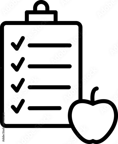 Nutrition Line Icon, Nutrition Icon, Nutrition Healthy Food Icon