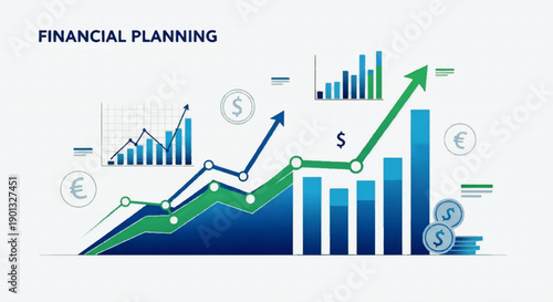 Comprehensive financial planning visualization for investment growth