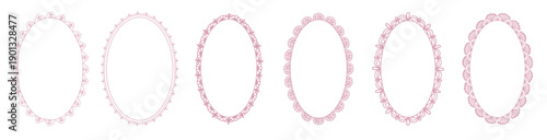 Vintage inspired lace frames with whimsical charm, ideal for wedding cards, bachelorette designs and romantic graphics.