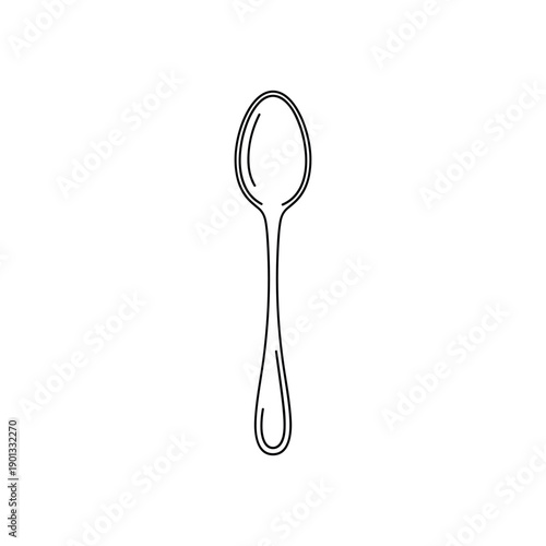 stainless steel spoon isolated