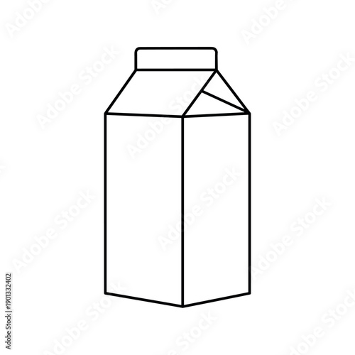 milk carton vector illustration