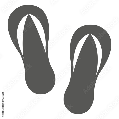 Beach sandals icon