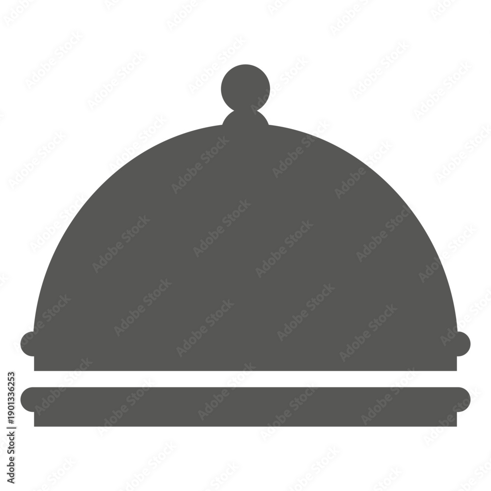 Fototapeta premium Cloche platter icon