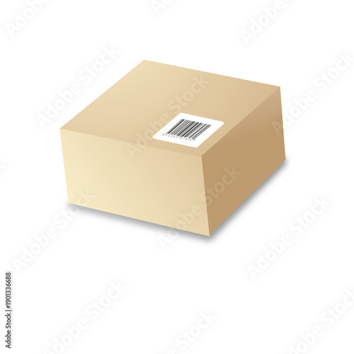 Cardboard box with codebars 1
