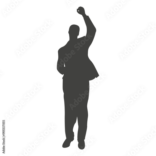 Businessman success celebration