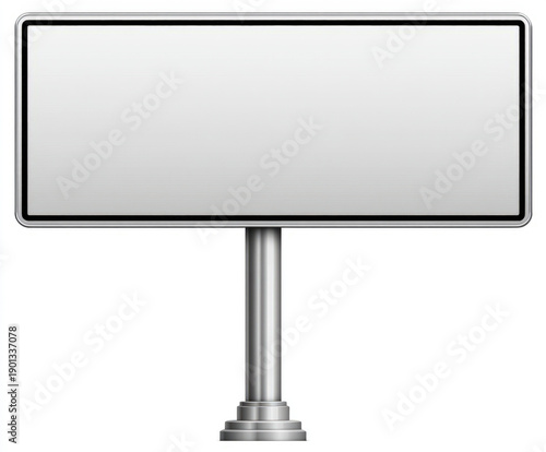 Blank Street sign isolated ...