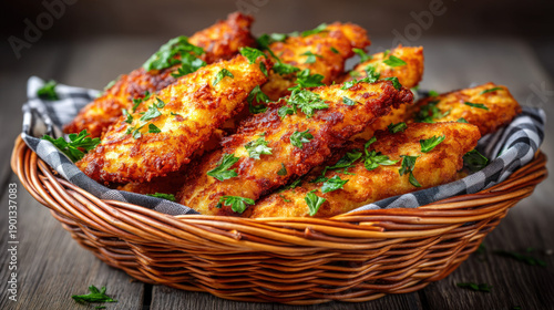Battered food like fish and...