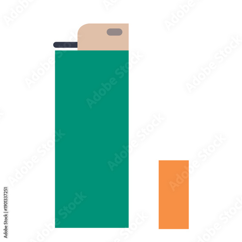 Lighter cigarette flat icon