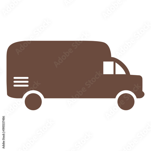 Pickup truck delivery icon