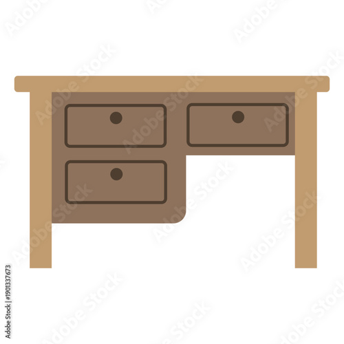 Wooden reading table