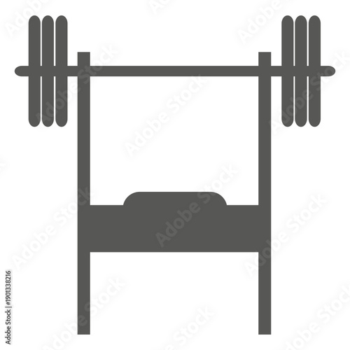 Incline bench press icon