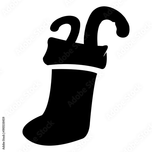 Candies in sock icon