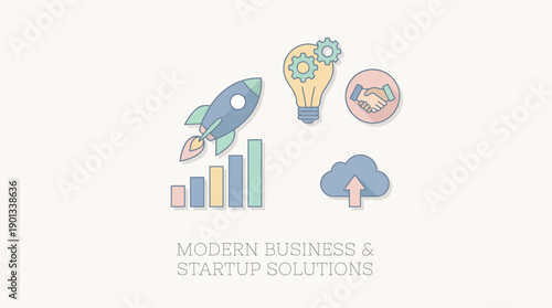 Innovative Business Strategies, Graphical Insights, Modern Design for Entrepreneurs