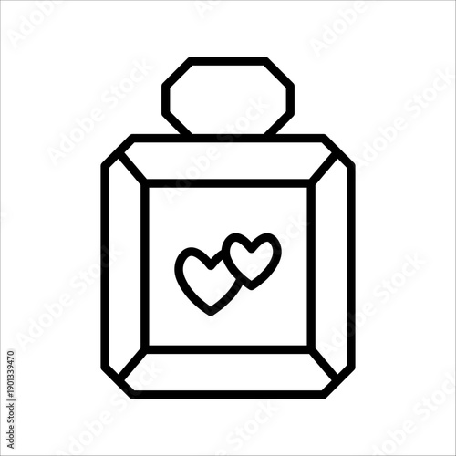 perfume Icon. Symbol isolated white background. vector illustration. color editable.