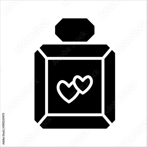 perfume Icon. Symbol isolated white background. vector illustration. color editable.