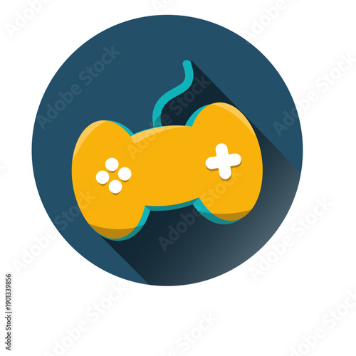 Gaming controller round icon