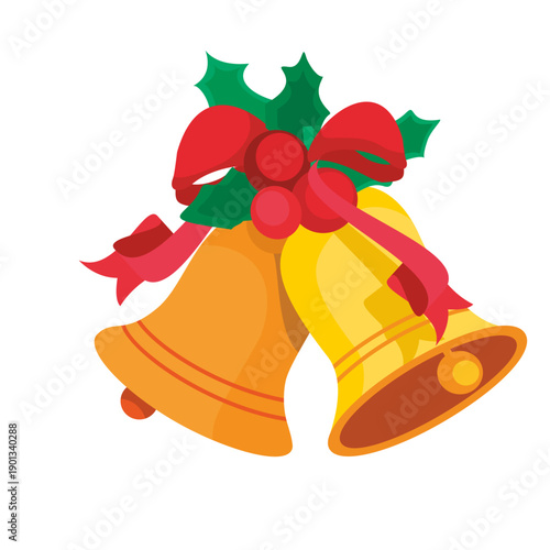 Christmas bells mistletoe