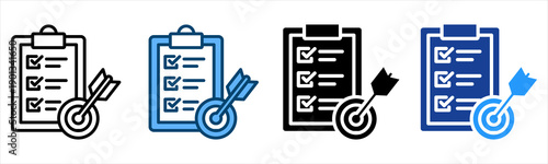 Target Icon Multiple Style Vector Collection   