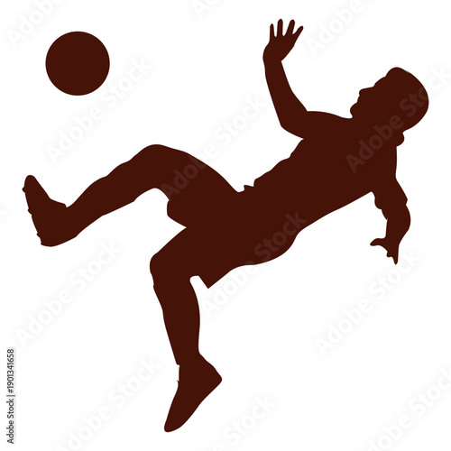 Football kick scissors falling