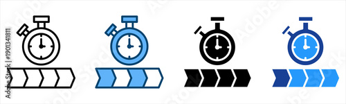 Timeline Icon Multiple Style Vector Collection   