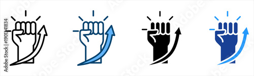 Motivation Icon Multiple Style Vector Collection   