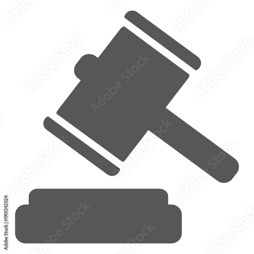 Gavel court hammer icon