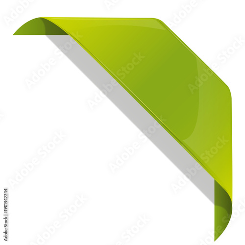 Green bookmark ribbon