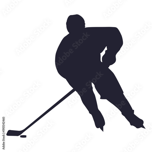 Ice Hokey Player Silhouette
