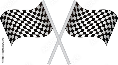 checkered flag vector
