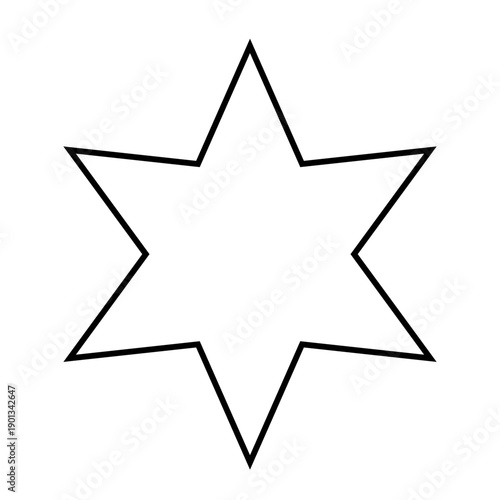 Hexagram Star Outline