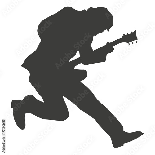 Guitarist musician silhouette 3