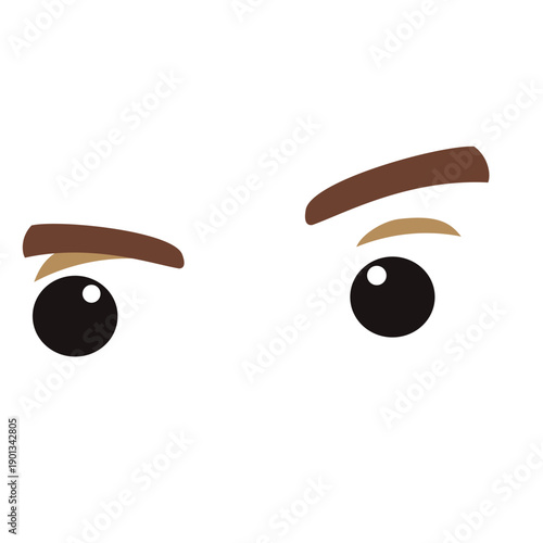 Funny eyes expression