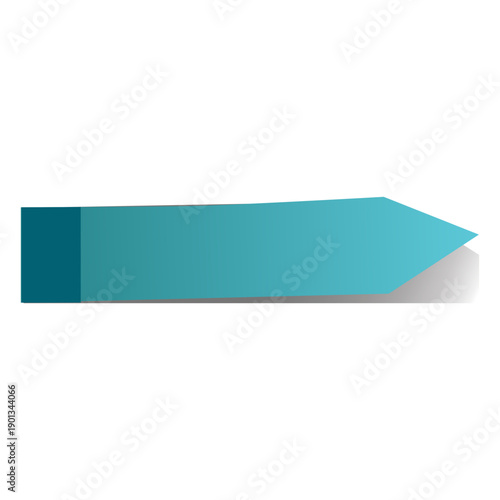 Blue sticky note arrow sticker