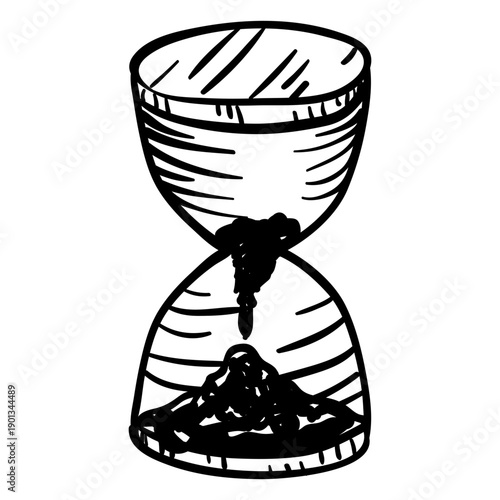 Sand hourglass doodle