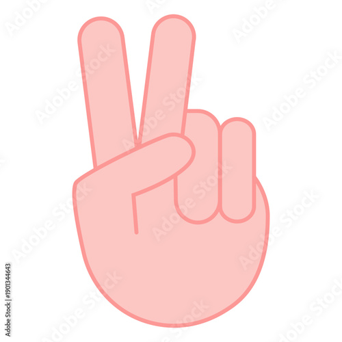 Peace hand sign hippie element