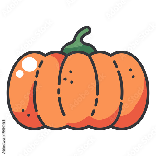 Pumpkin color icon