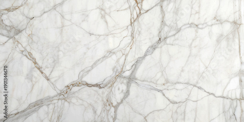 Luxury White Marble Texture Background with Gold Veins Natural Stone Surface