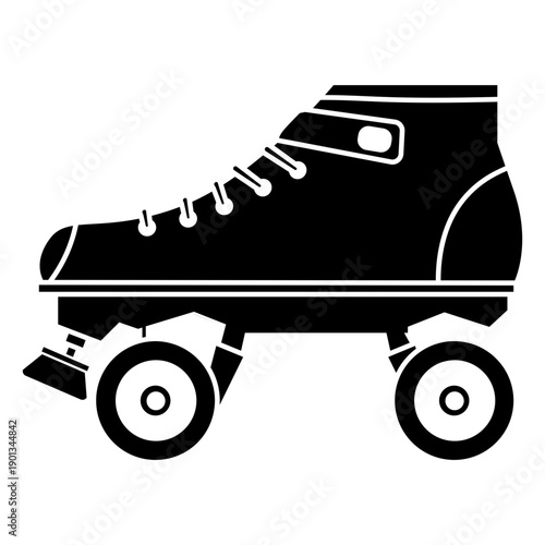 Roller skate flat icon