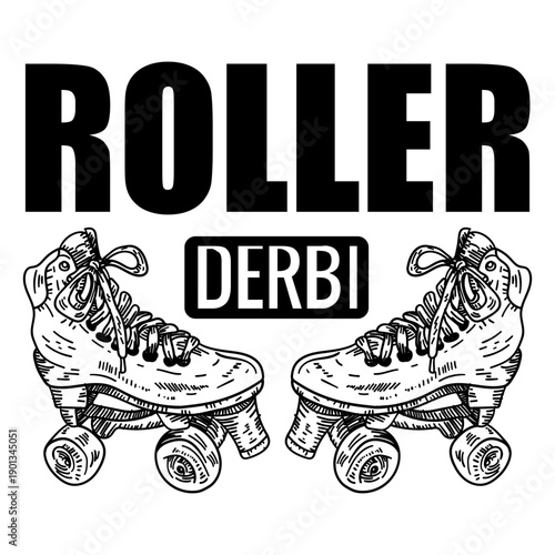 Roller derbi simple logo